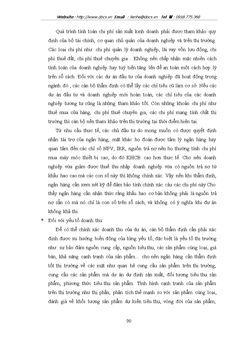 image for page Một số vấn đề cơ bản về thẩm định tài chính dự án đầu tư của ngân hàng thương mại