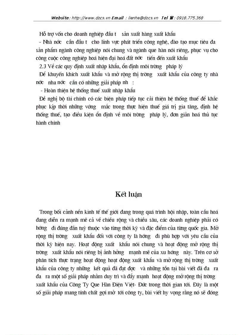 image for page Giải pháp thúc đẩy hoạt động xuất khẩu sang thị trường Hàn Quốc của Công ty CP Que hàn điện Việt Đức