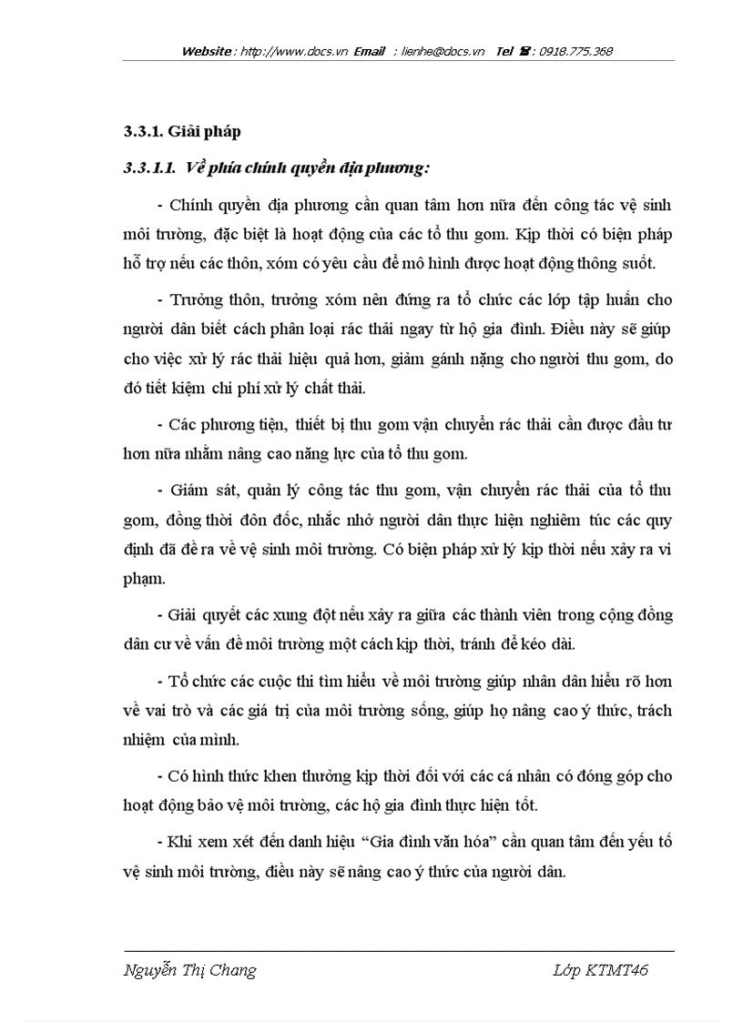 image for page Nghiên cứu mô hình quản lý rác thải dựa vào cộng đồng ở xã Dương Nội thành phố Hà Đông tỉnh Hà Tây