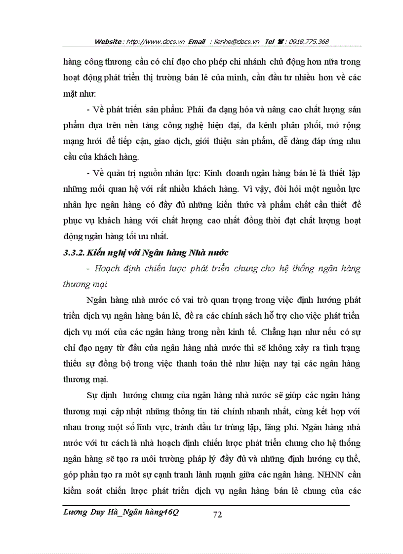 image for page Phát triển dịch vụ ngân hàng bán lẻ tại ngânhàng NHTMCP Công Thương VietinBank Chương Dương