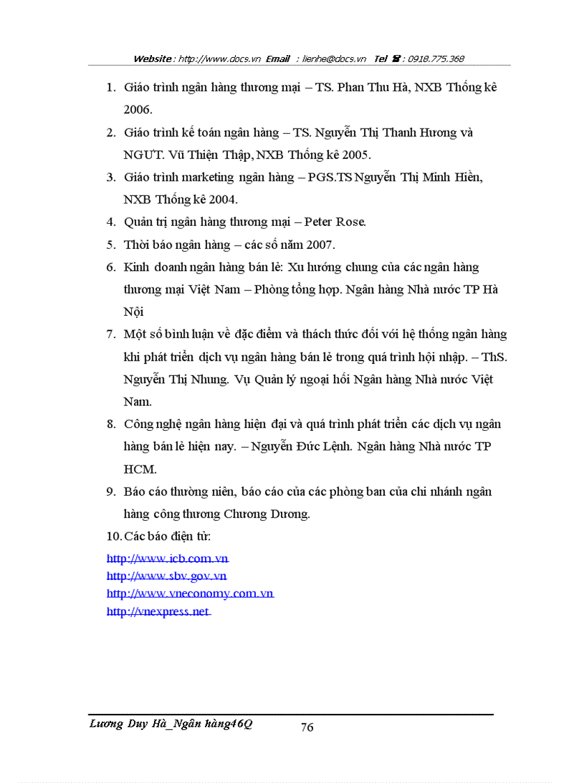 image for page Phát triển dịch vụ ngân hàng bán lẻ tại ngânhàng NHTMCP Công Thương VietinBank Chương Dương