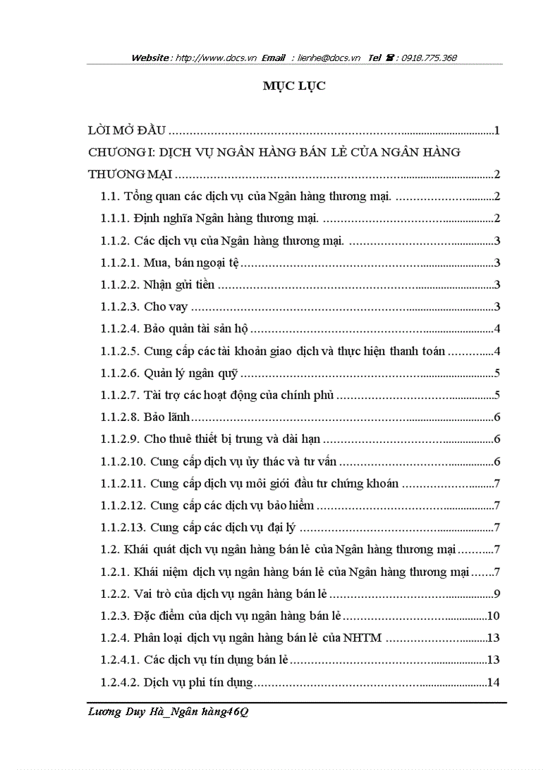 image for page Phát triển dịch vụ ngân hàng bán lẻ tại ngânhàng NHTMCP Công Thương VietinBank Chương Dương