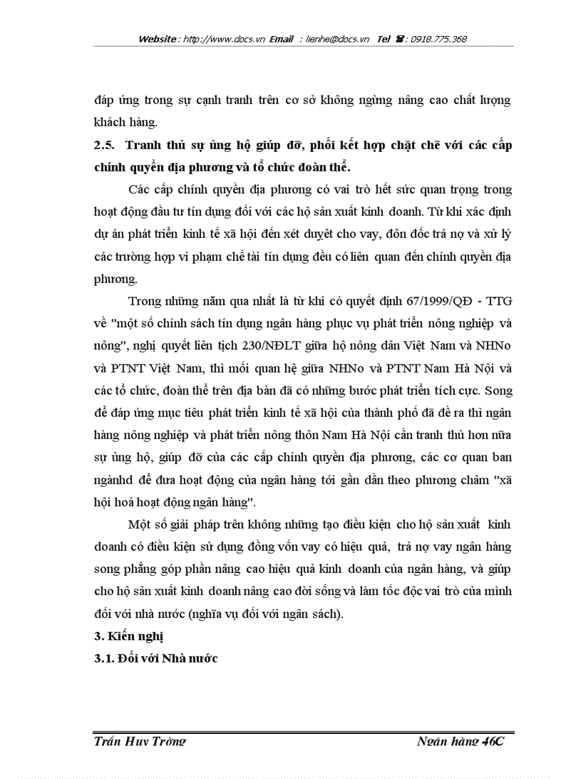 image for page Giải pháp nâng cao chất lượng tín dụng hộ sản xuất kinh doanh tại chi nhánh ngânhàng NHNo PTNT AgriBank Nam Hà Nội