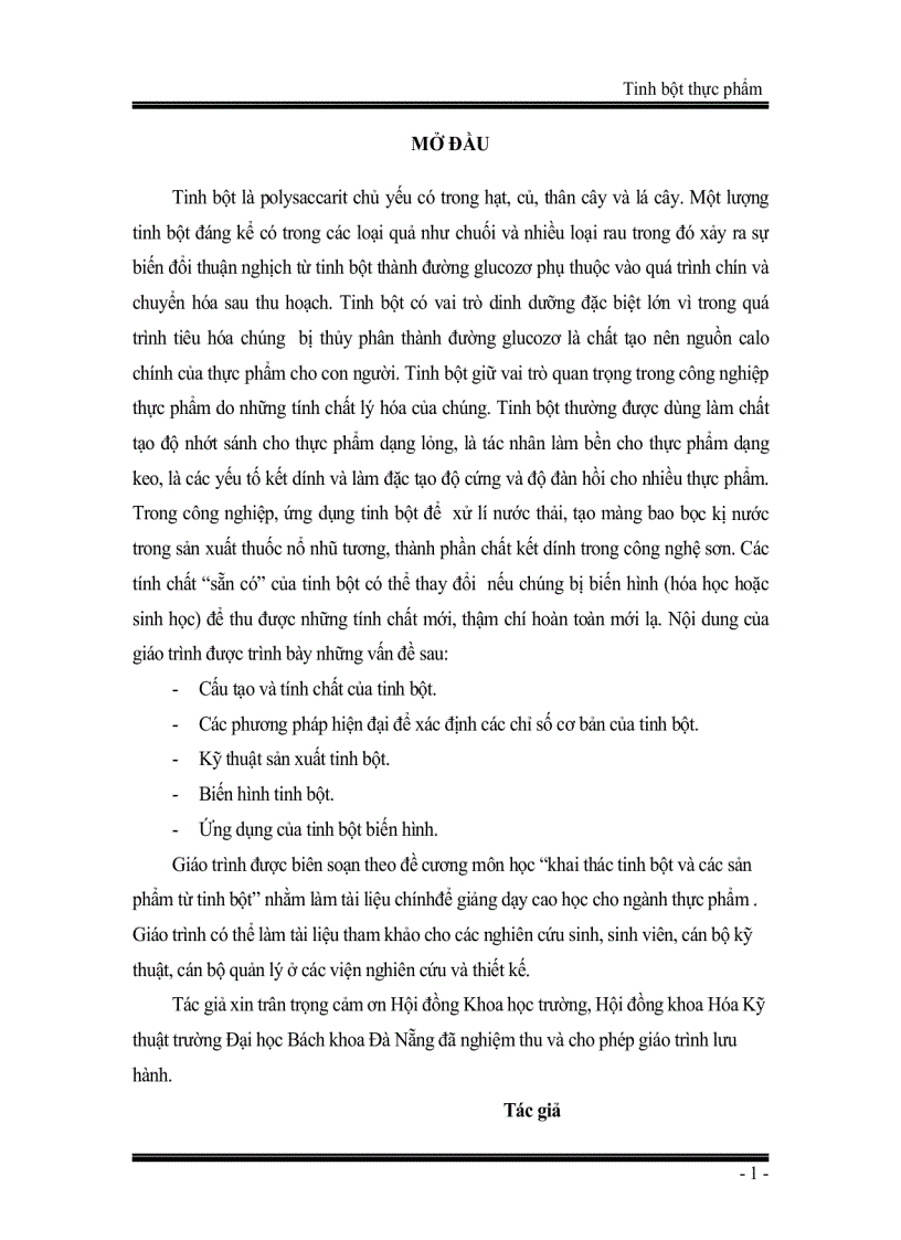 image for page Tinh bột thực phẩm