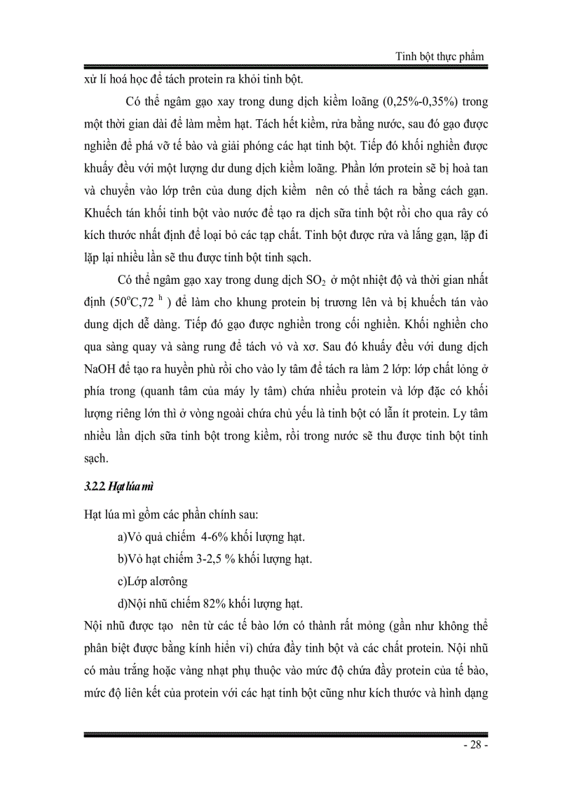 image for page Tinh bột thực phẩm