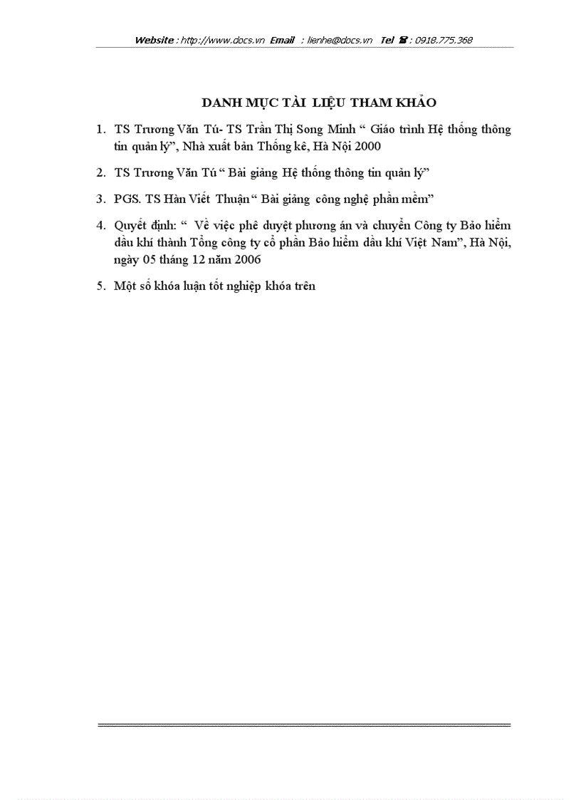 image for page Phân tích và thiết kế hệ thống thông tin quản lý hợp đồng bảo hiểm