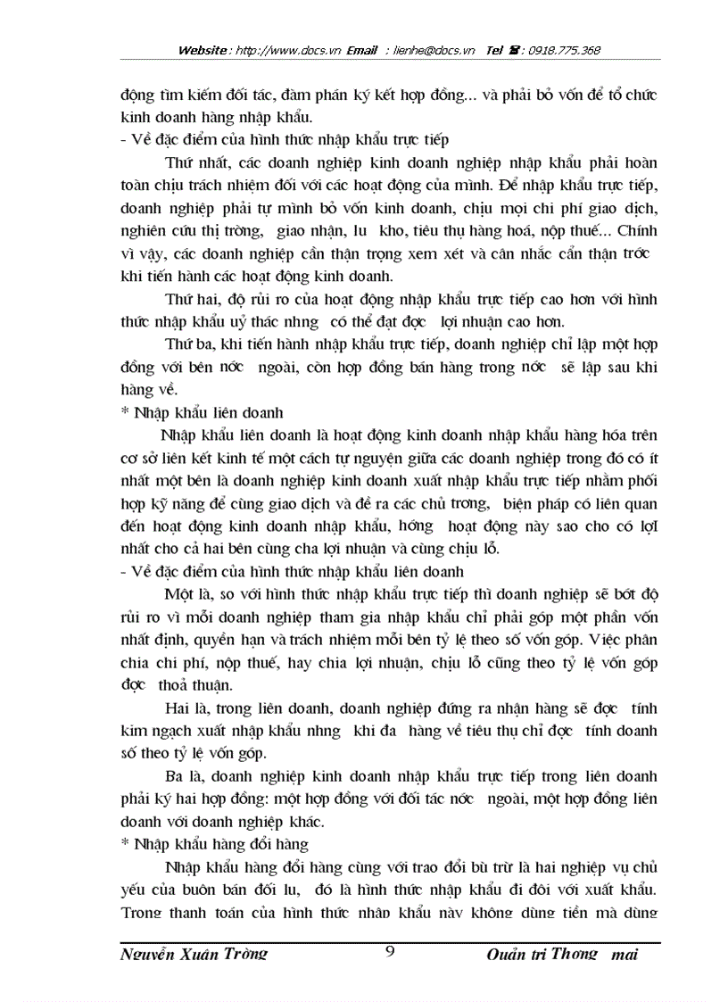 image for page Đẩy mạnh hoạt động nhập khẩu vật tư máy móc thiết bị ngành giao thông vận tải tại chi nhánh Công ty XNK và hợp tác đầu tư giao thông vận tải HN