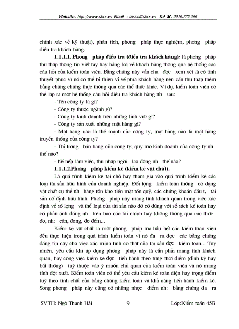 image for page Áp dụng các phương pháp kỹ thuật thu thập bằng chứng kiểm toán tài chính do công ty TNHH kiểm toán Đức Anh thực hiện
