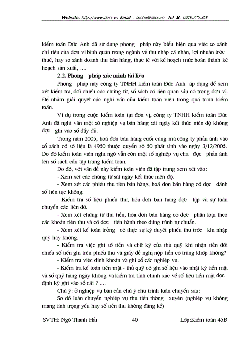 image for page Áp dụng các phương pháp kỹ thuật thu thập bằng chứng kiểm toán tài chính do công ty TNHH kiểm toán Đức Anh thực hiện