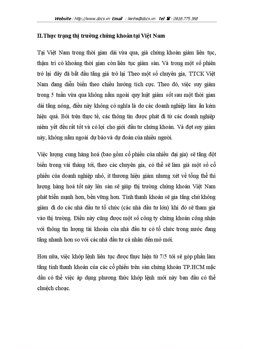 image for page Đánh giá tình hình thị trường chứng khoán và đánh giá 1 số cổ phiếu trên thị trường để phân tích đưa ra 1 danh mục đầu tư đem lại hiệu quả cao