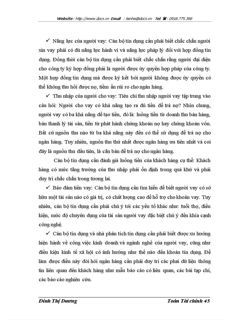 image for page Phân tích và đánh giá rủi ro tín dụng trong hoạt động cho vay tại Ngân hàng Quốc tế
