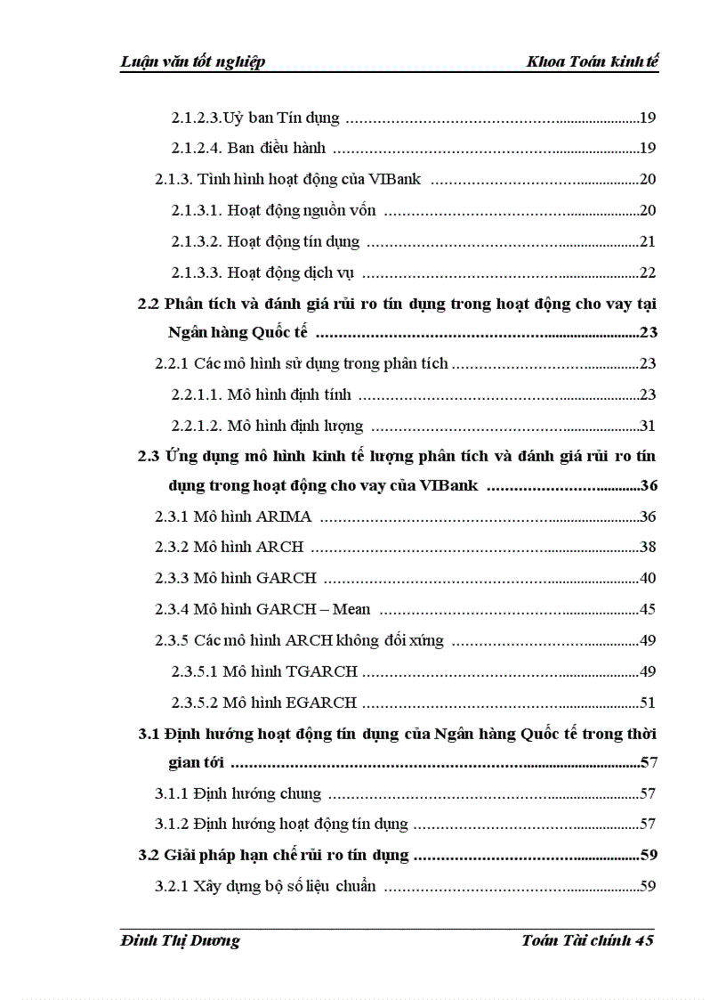 image for page Phân tích và đánh giá rủi ro tín dụng trong hoạt động cho vay tại Ngân hàng Quốc tế
