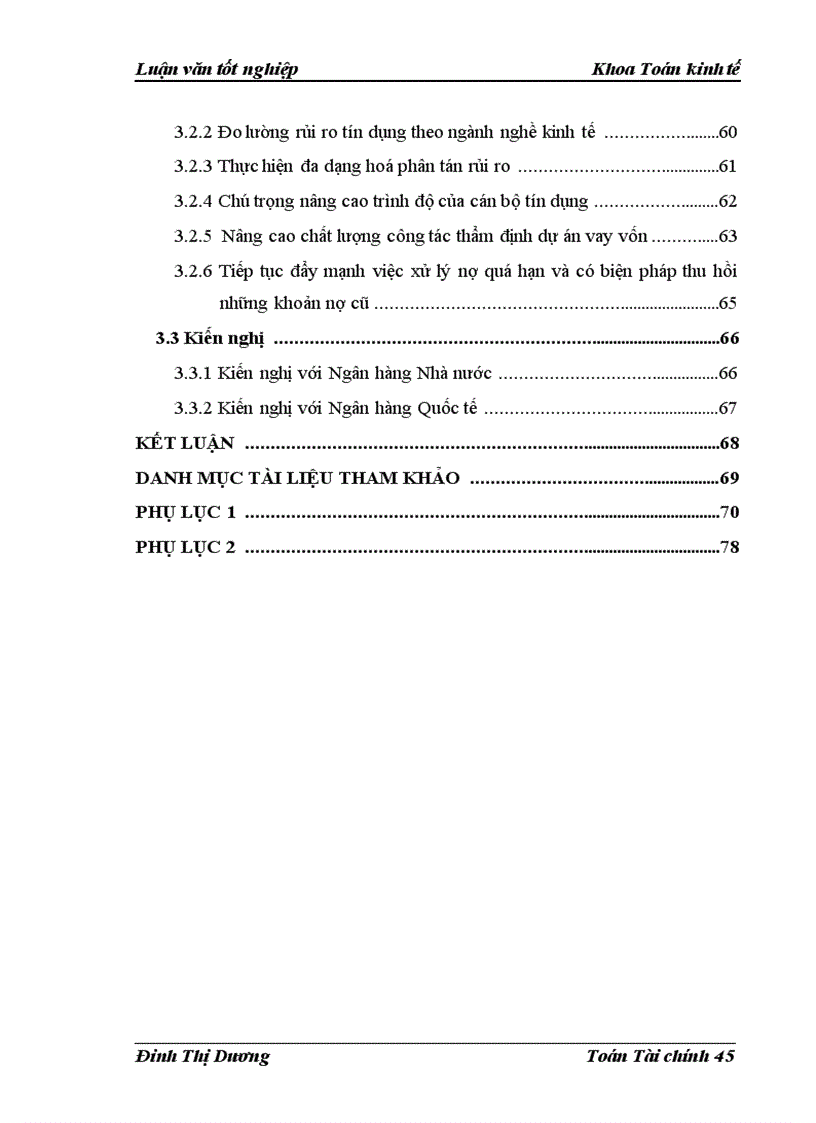 image for page Phân tích và đánh giá rủi ro tín dụng trong hoạt động cho vay tại Ngân hàng Quốc tế