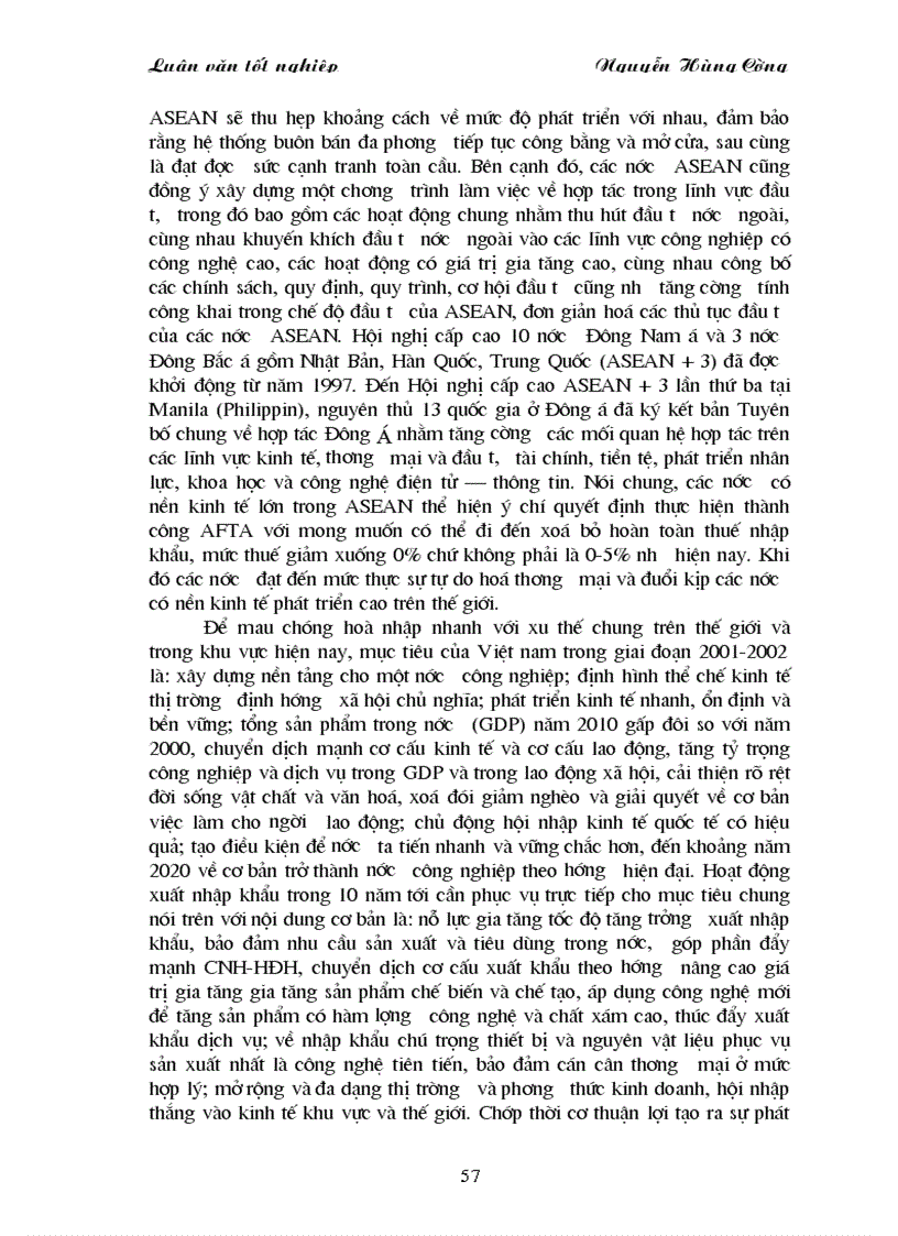 image for page Giải pháp cho tiến trình hội nhập CEPT AFTA của Việt Nam