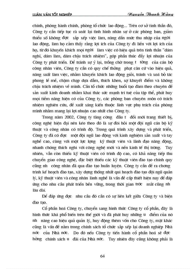 image for page Một số giải pháp nâng cao lợi nhuận cho Công ty nhựa Hà Nội