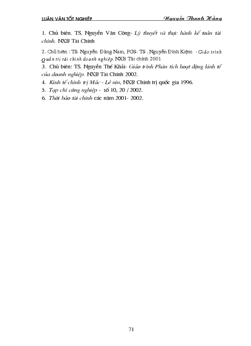 image for page Một số giải pháp nâng cao lợi nhuận cho Công ty nhựa Hà Nội