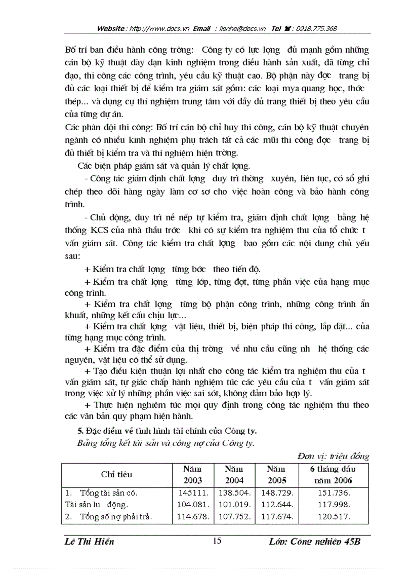 image for page Hoàn thiện công tác lập giá dự thầu xây lắp ở Công ty Liên doanh Công trình Giao thông Hữu Nghị