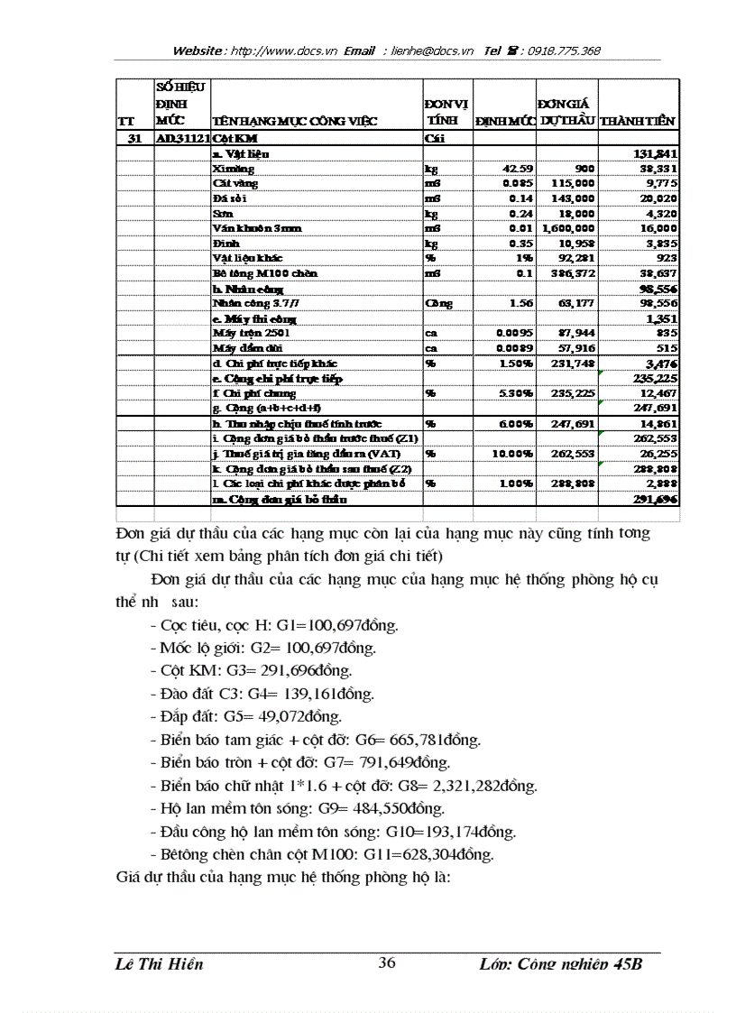 image for page Hoàn thiện công tác lập giá dự thầu xây lắp ở Công ty Liên doanh Công trình Giao thông Hữu Nghị