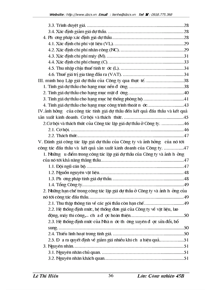 image for page Hoàn thiện công tác lập giá dự thầu xây lắp ở Công ty Liên doanh Công trình Giao thông Hữu Nghị