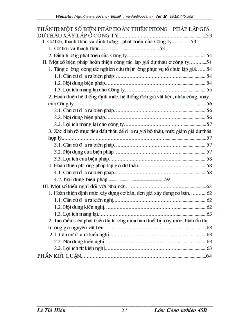 image for page Hoàn thiện công tác lập giá dự thầu xây lắp ở Công ty Liên doanh Công trình Giao thông Hữu Nghị