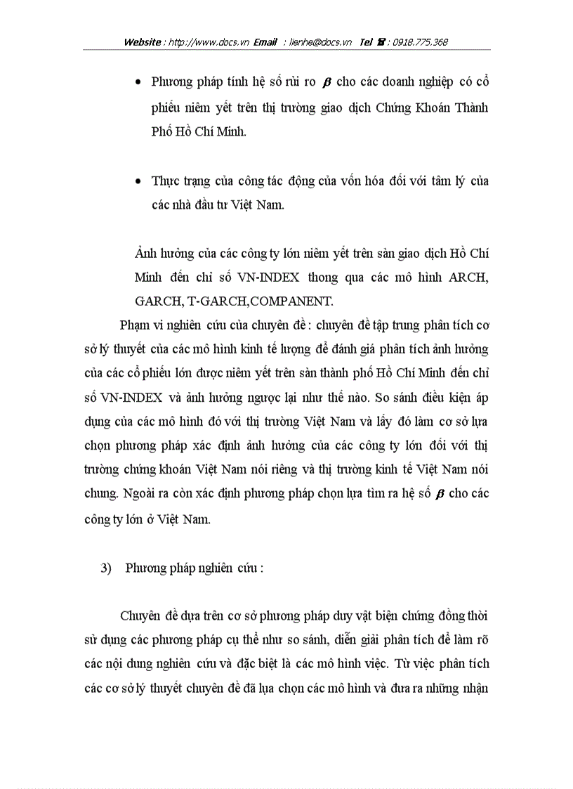 image for page Phân tích ảnh hưởng của các cổ phiếu lớn trên Sở Giao dịch TPHCM đến chỉ số VN INDEX