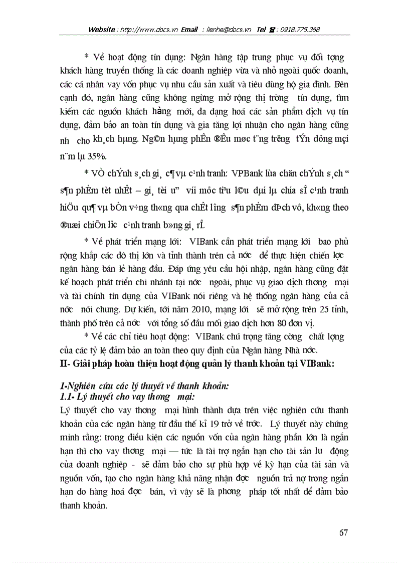 image for page Phân tích và đánh giá hoạt động quản lý thanh khoản của ngânhàng NHTMCP Quốc Tế VIB