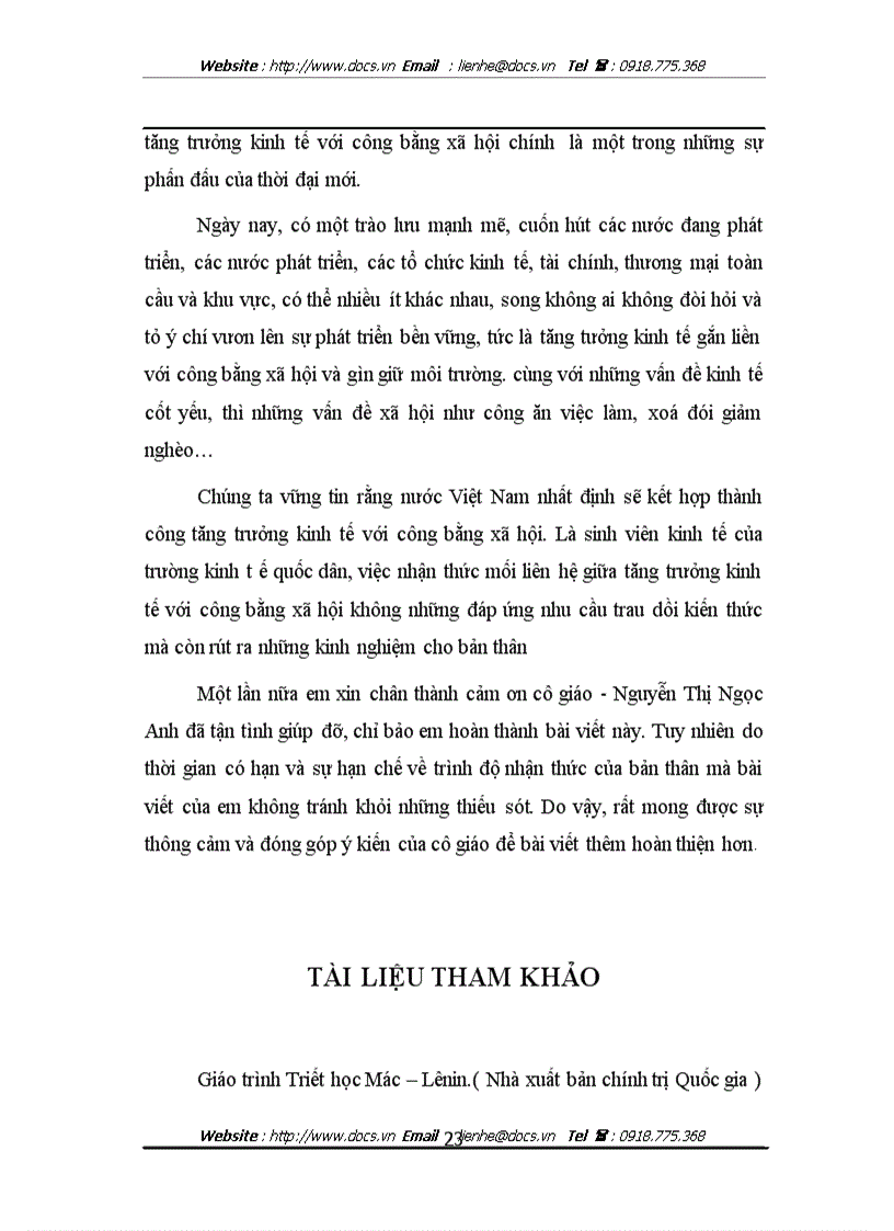 image for page Phép biện chứng về mối liên hệ phổ biến vận dụng phân tích mối liên hệ giữa vấn đề tăng trưởng và công bằng xã hội ở Việt Nam hiện nay