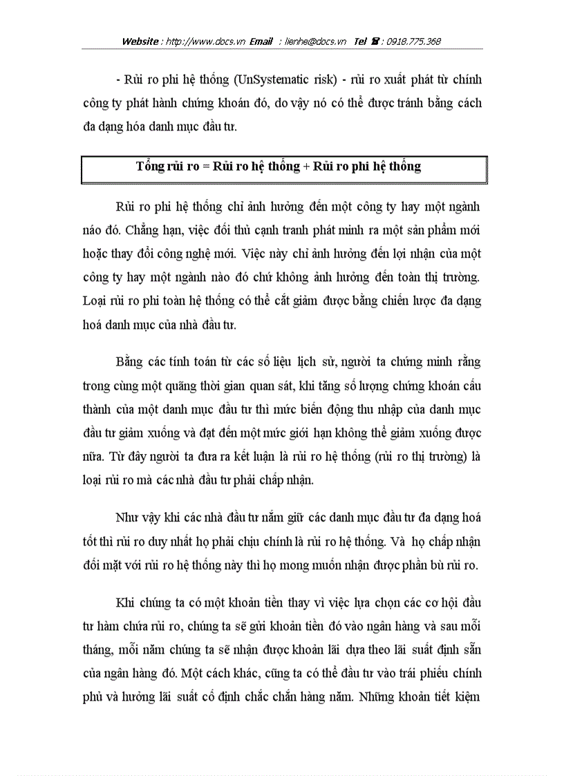 image for page Ước lượng phần bù rủi ro cho thị trường và áp dụng đối với các cổ phiếu Ngành vận tải trên thị trường chứng khoán Việt Nam