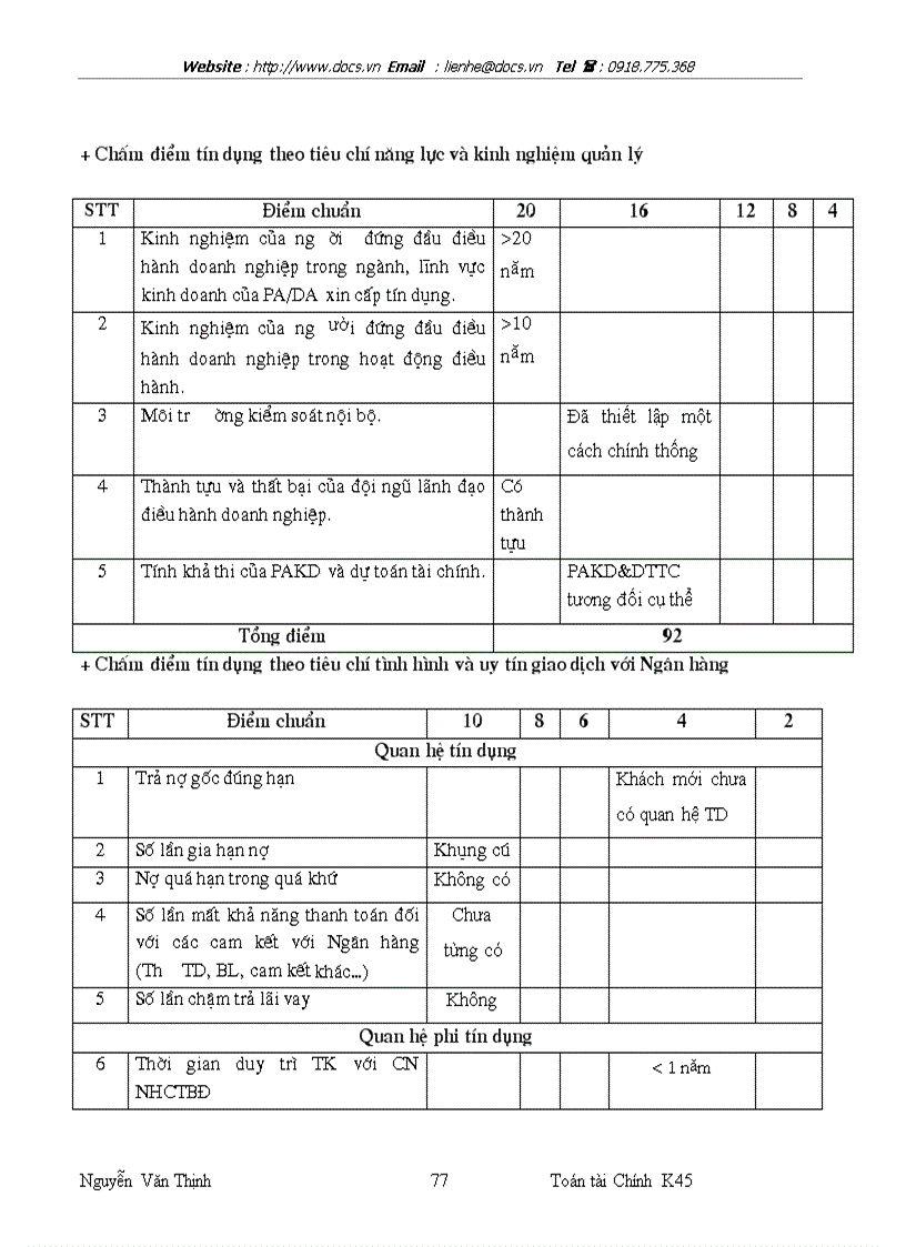 image for page Phân tích quy trình xếp hạng khách hàng của ngânhàng NHTMCP Công Thương VietinBank chi nhánh Ba Đình