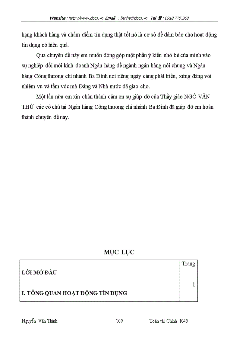 image for page Phân tích quy trình xếp hạng khách hàng của ngânhàng NHTMCP Công Thương VietinBank chi nhánh Ba Đình