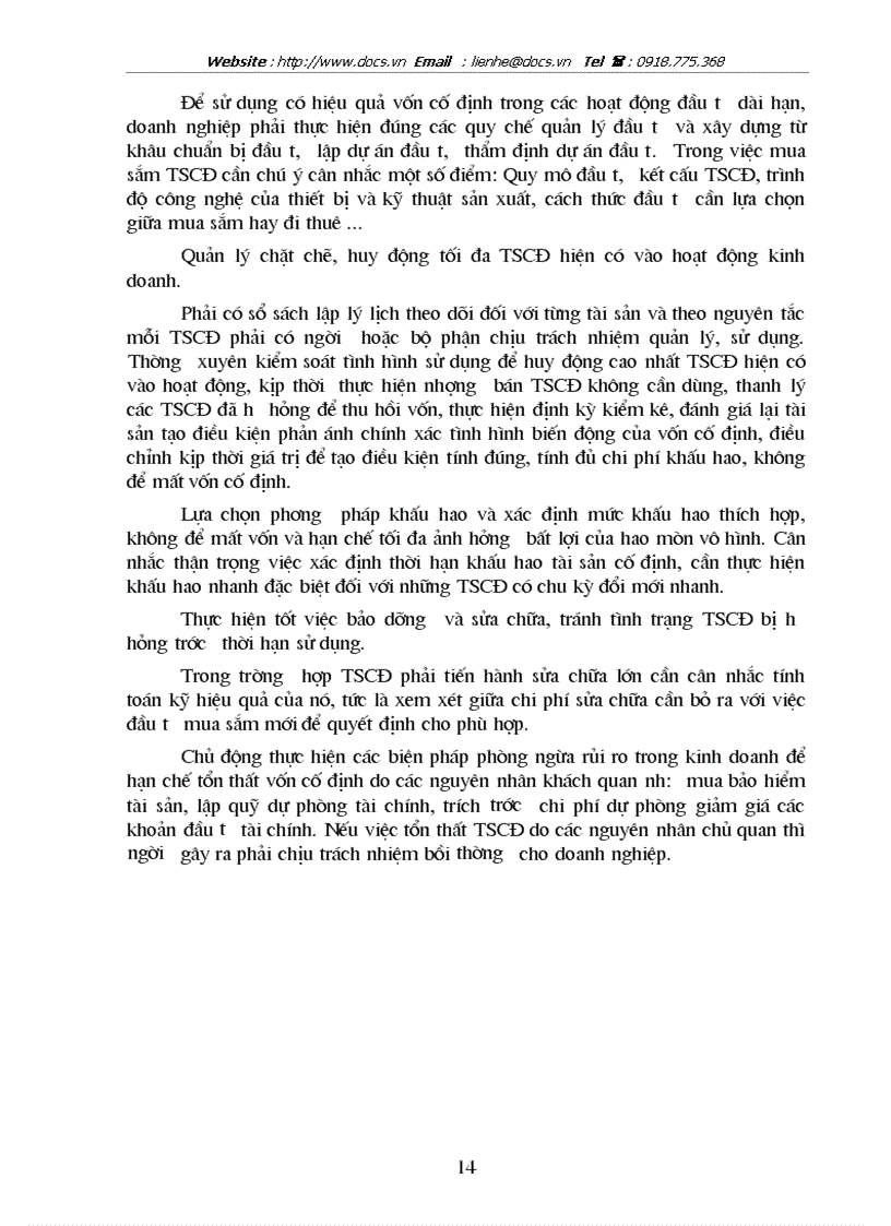 image for page Vốn cố định và một số biện pháp chủ yếu nhằm nâng cao hiệu quả sử dụng vốn cố định tại công ty xây dựng số