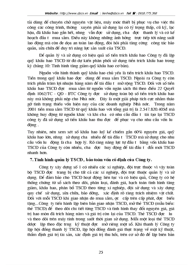 image for page Vốn cố định và một số biện pháp chủ yếu nhằm nâng cao hiệu quả sử dụng vốn cố định tại công ty xây dựng số