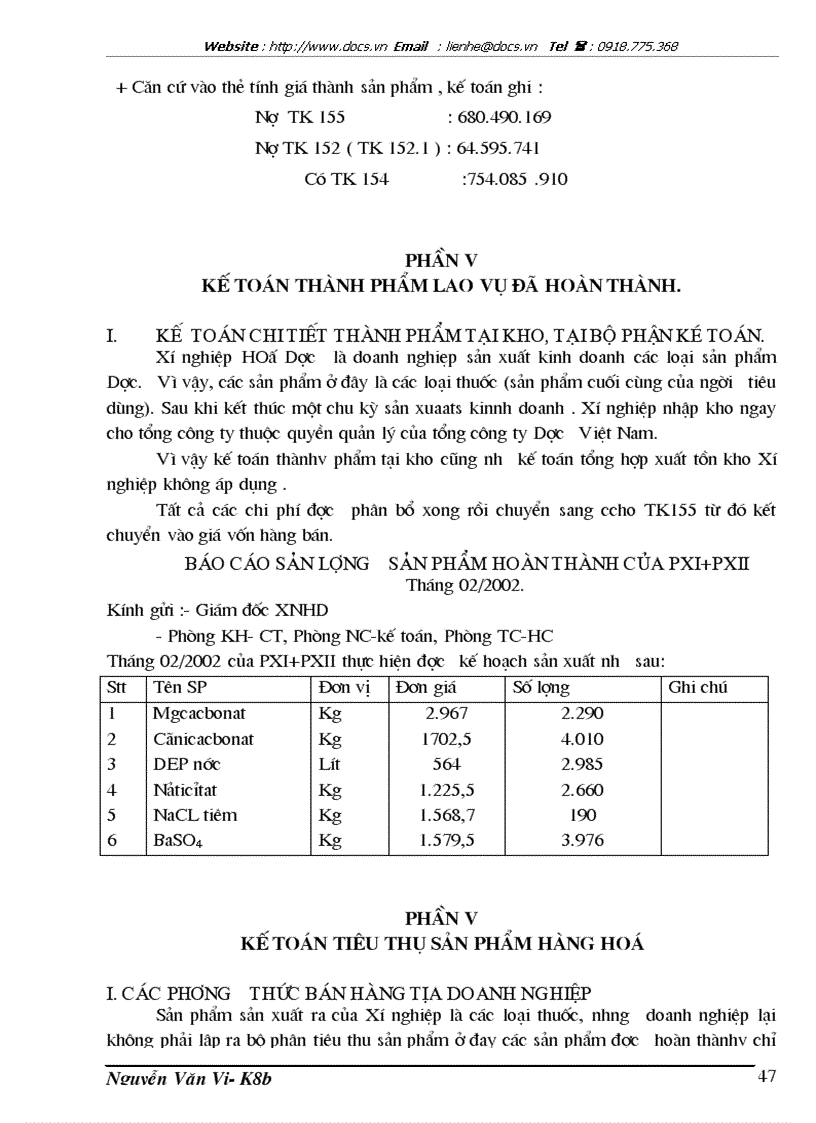 image for page Kế toán tổng hợp ở Xí nghiệp Hoá Dược lt KTTH gt