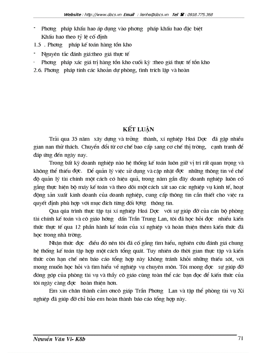 image for page Kế toán tổng hợp ở Xí nghiệp Hoá Dược lt KTTH gt