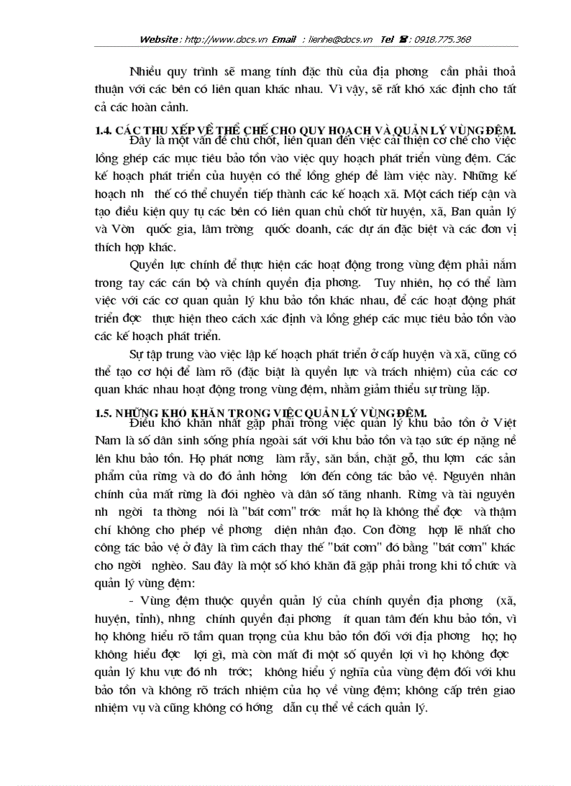 image for page Thực trạng và 1 số ý kiến về phát triển bền vững kinh tế xã hội vùng đệm vườn quốc gia Ba Bể