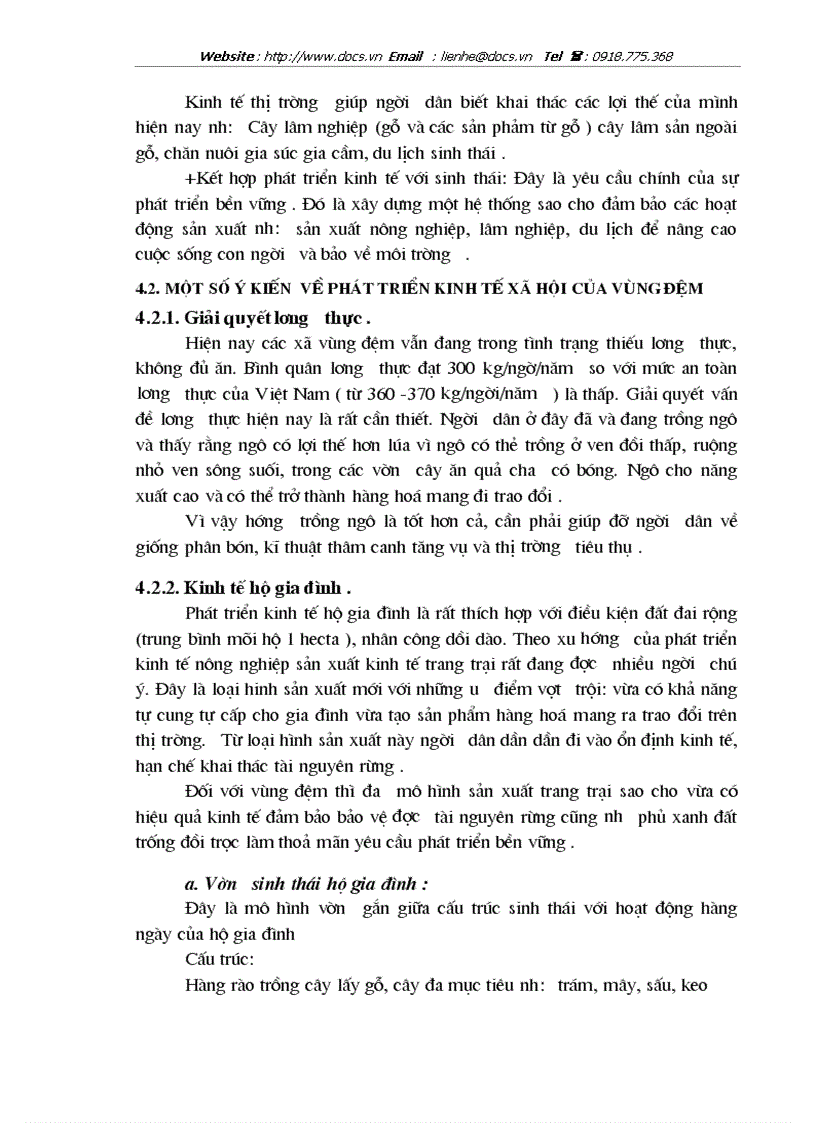 image for page Thực trạng và 1 số ý kiến về phát triển bền vững kinh tế xã hội vùng đệm vườn quốc gia Ba Bể