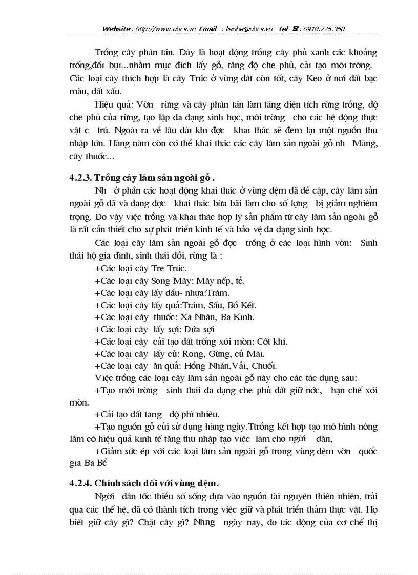 image for page Thực trạng và 1 số ý kiến về phát triển bền vững kinh tế xã hội vùng đệm vườn quốc gia Ba Bể