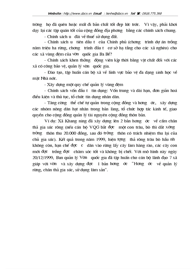 image for page Thực trạng và 1 số ý kiến về phát triển bền vững kinh tế xã hội vùng đệm vườn quốc gia Ba Bể