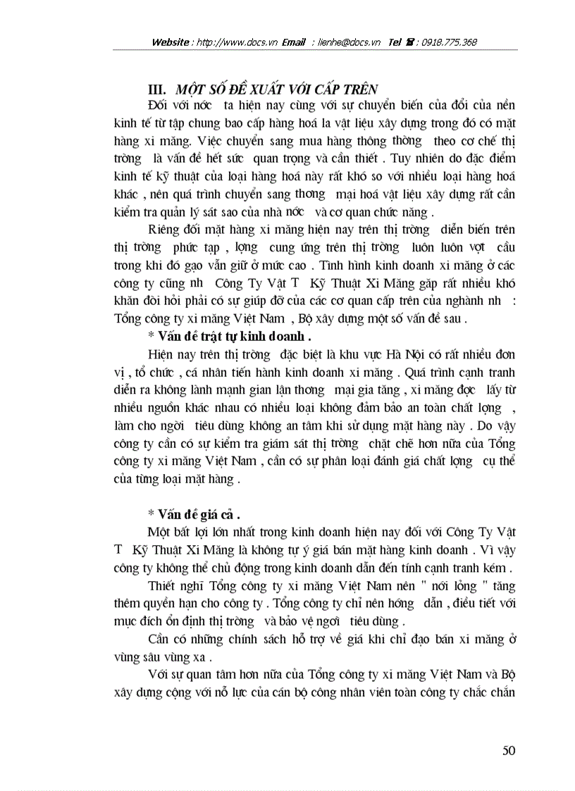 image for page Biện pháp đẩy mạnh tiêu thụ xi măng ở công ty vật tư kỹ thuật xi măng