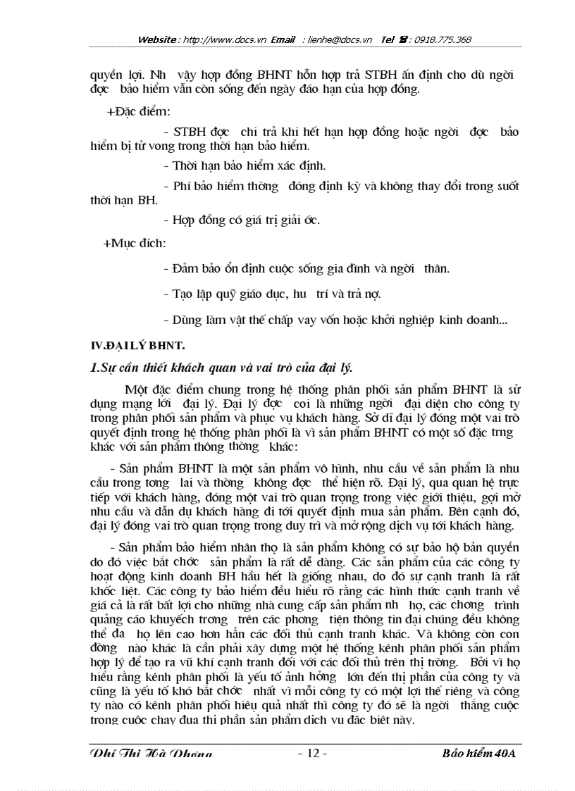 image for page Bàn về vấn đề tuyển dụng đào tạo và sử dụng đại lý bảo hiểm nhân thọ ở công ty Bảo Hiểm Nhân thọ Hà Nội