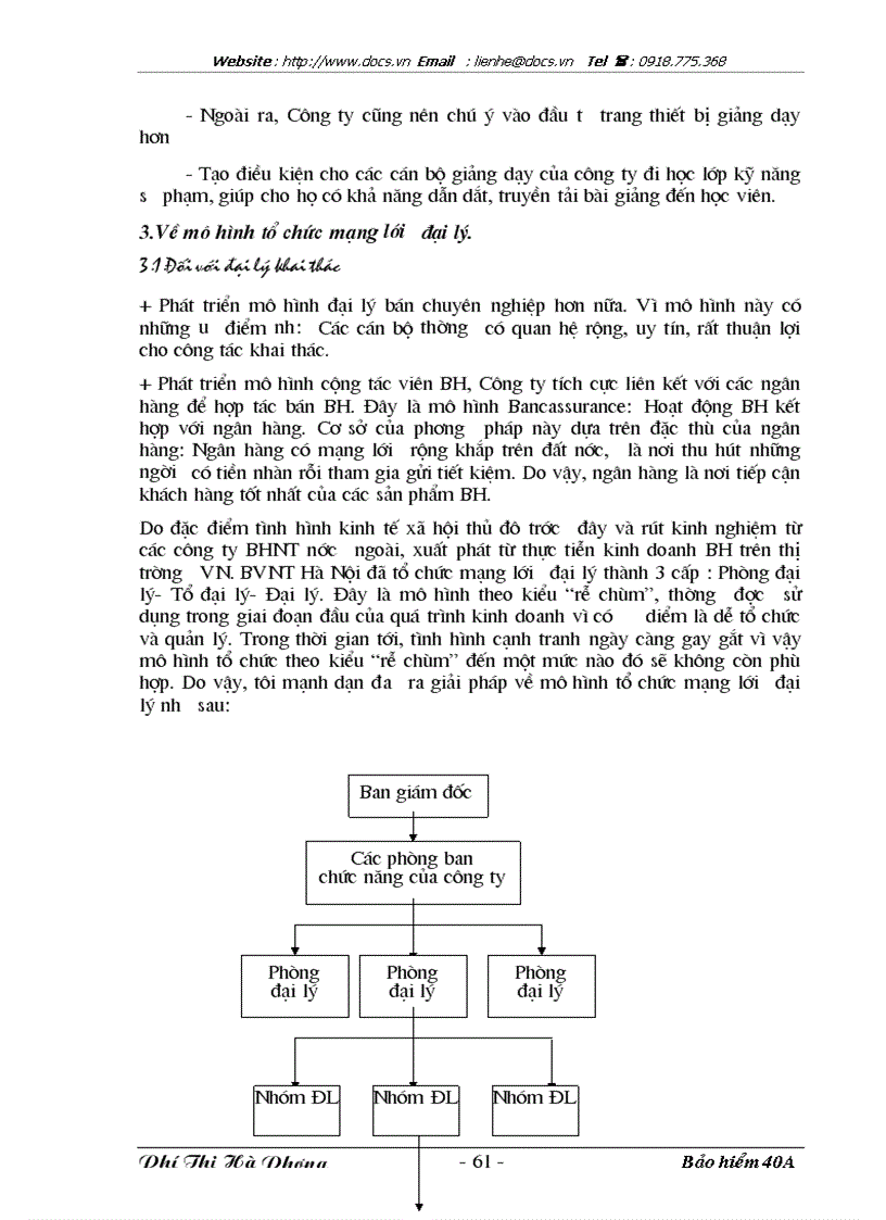 image for page Bàn về vấn đề tuyển dụng đào tạo và sử dụng đại lý bảo hiểm nhân thọ ở công ty Bảo Hiểm Nhân thọ Hà Nội