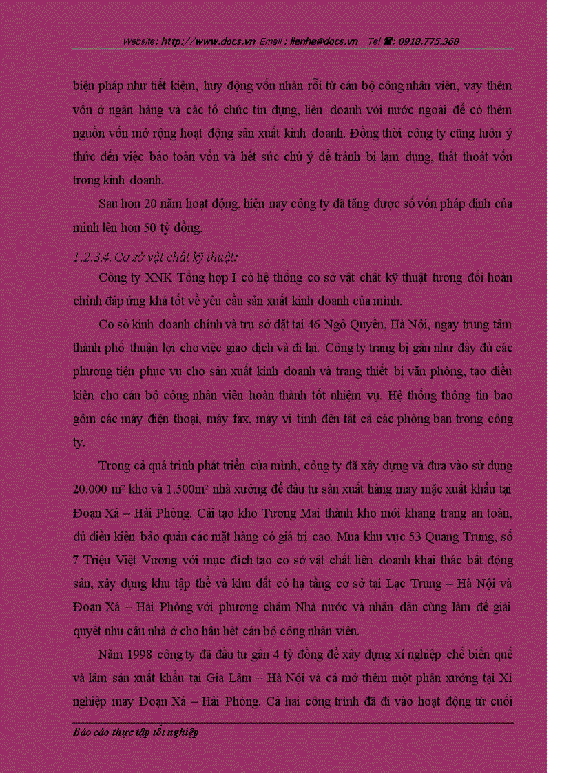 image for page Ứng dụng tin học trong quản lý nhân sự ở công ty Cổ phần XNK Tổng hợp I