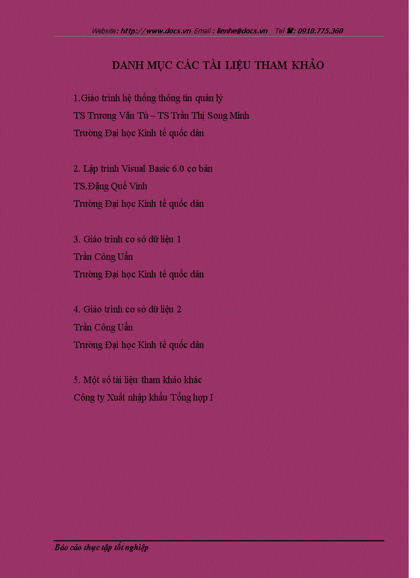 image for page Ứng dụng tin học trong quản lý nhân sự ở công ty Cổ phần XNK Tổng hợp I