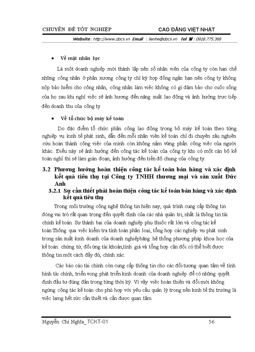 image for page Hoàn thiện công tác kế toán bán hàng và xác định kết quả tiêu thụ tại công ty tnhh thương mại và sản xuất đức anh