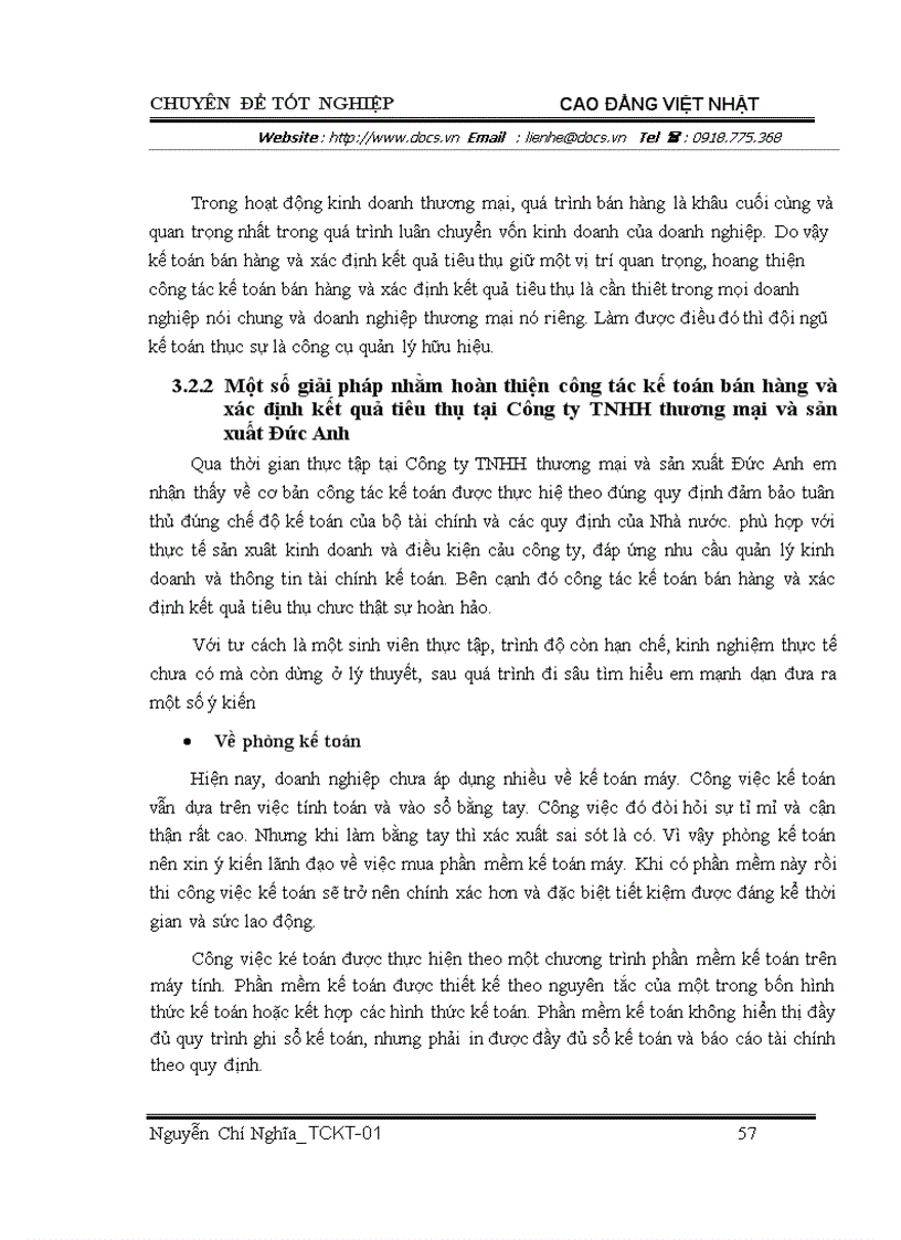 image for page Hoàn thiện công tác kế toán bán hàng và xác định kết quả tiêu thụ tại công ty tnhh thương mại và sản xuất đức anh