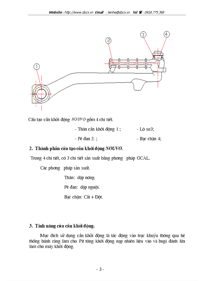 image for page Thiết kế quy trình chế tạo cần khởi động Nouvo