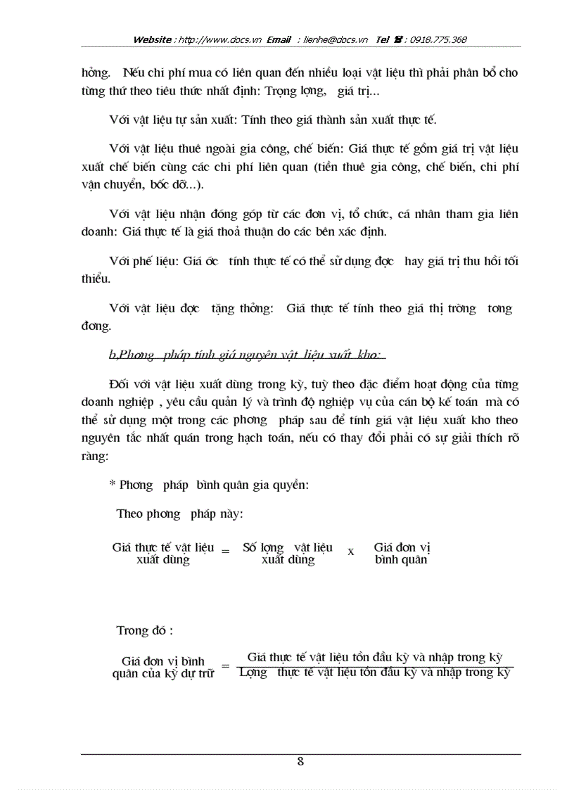 image for page Tổ chức công tác kế toán nguyên vật liệu với việc nâng cao hiệu quả sử dụng vốn lưu động ở Công ty Dệt 8 3