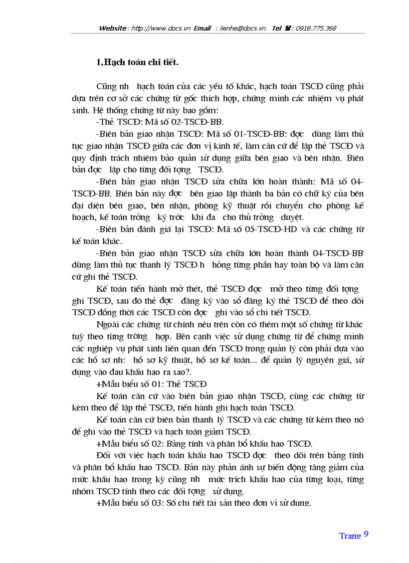 image for page Tổ chức hạch toán TSCĐ với việc nâng cao hiệu quả sử dụng TSCĐ ở Công ty quản lý và sửa chữa đường bộ 234