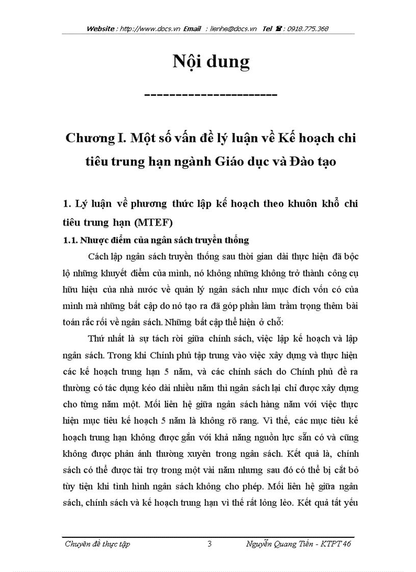 image for page Kế hoạch chi tiêu trung hạn ngành Giáo dục và Đào tạo