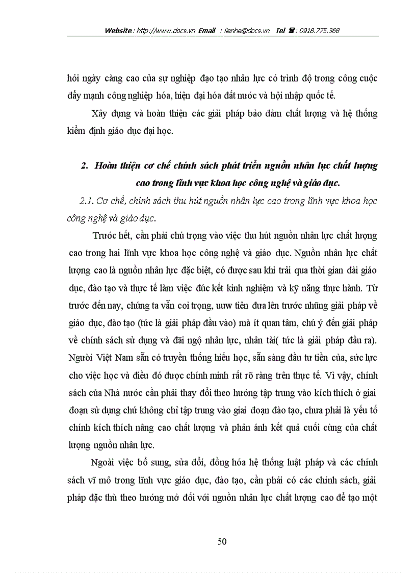 image for page Nguồn nhân lực chất lượng cao trong lĩnh vực khoa học công nghệ và giáo dục